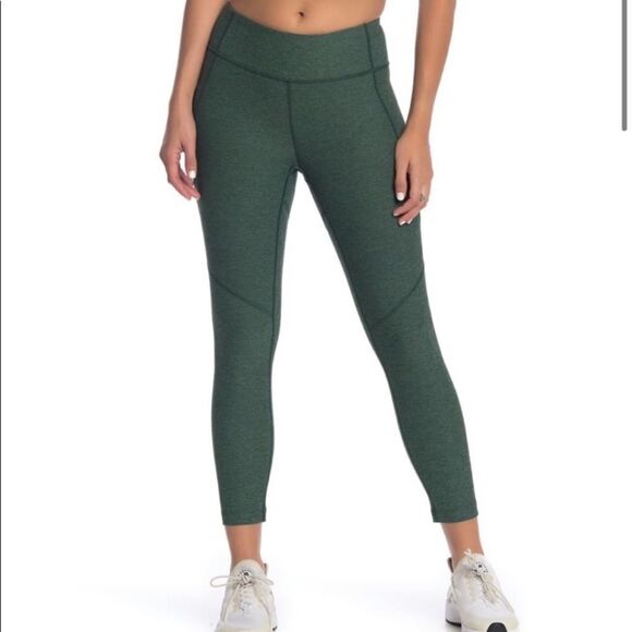 OUTDOOR Voices Warm Up Compression Leggings Hunter Green Size Large - Picture 1 of 5
